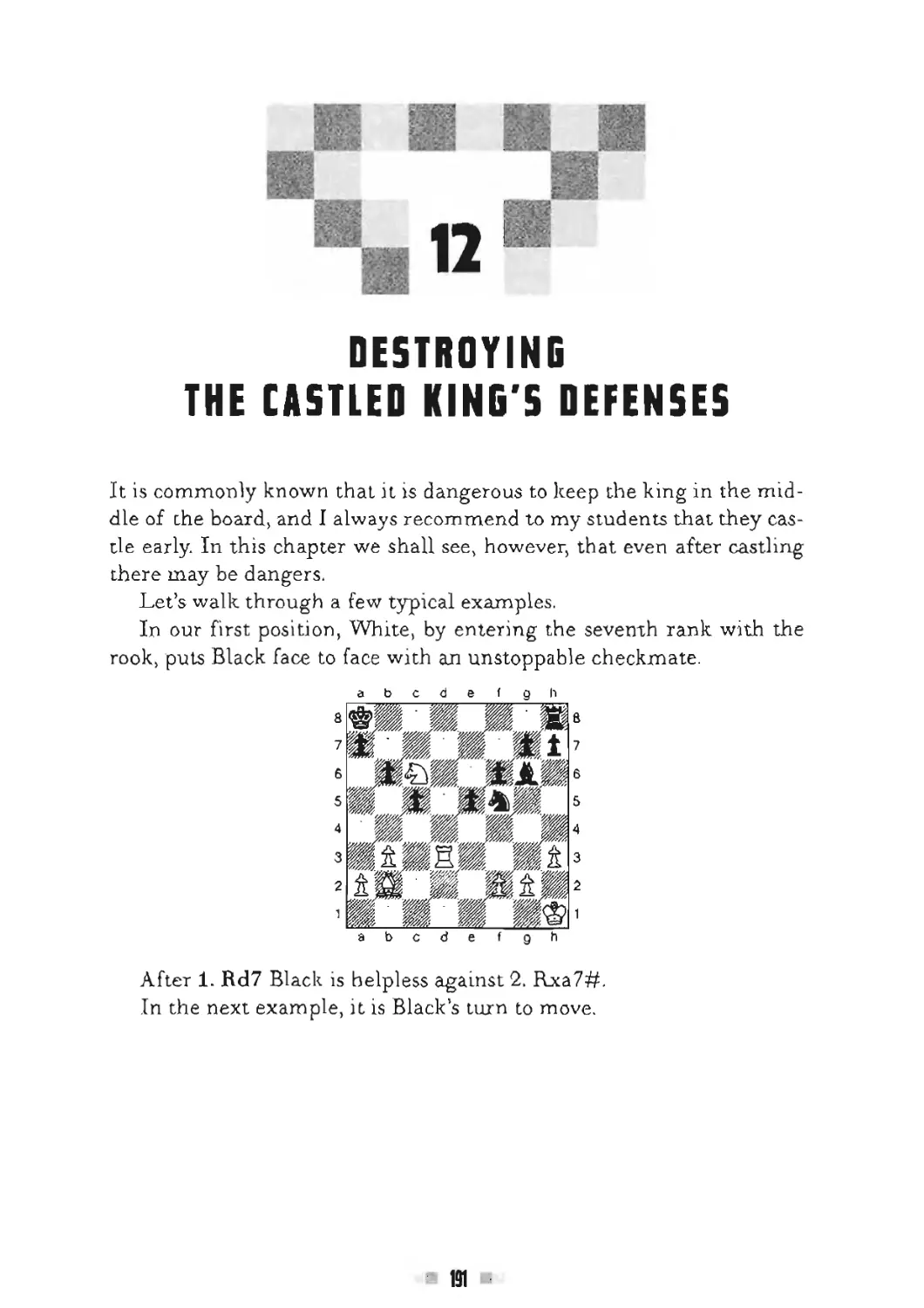 12 Destroying the castled king's defenses