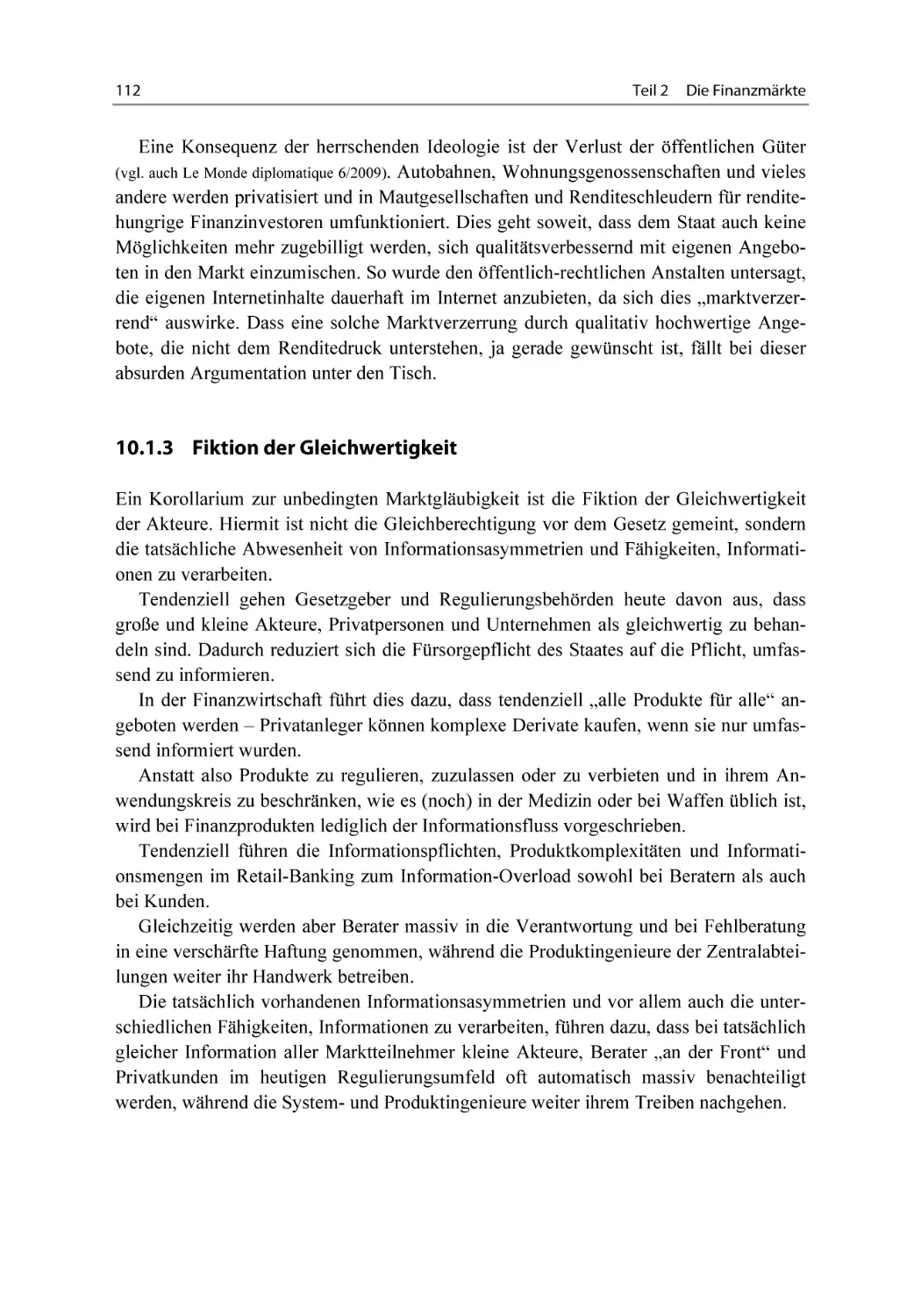 10.1.3 Fiktion der Gleichwertigkeit