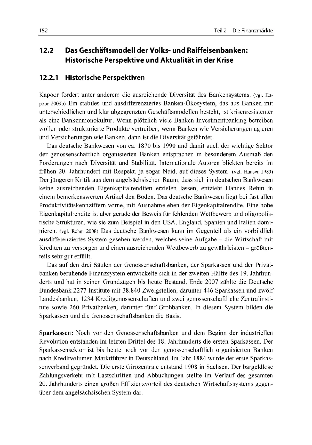 12.2 Das Geschäftsmodell der Volks- und Raiffeisenbanken
12.2.1 Historische Perspektiven