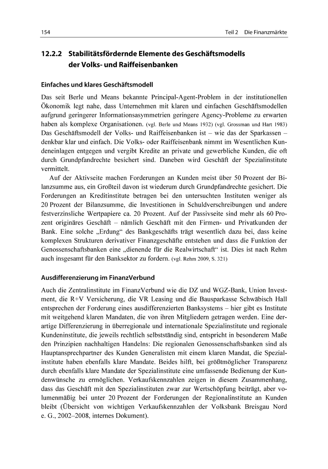 12.2.2 Stabilitätsfördernde Elemente des Geschäftsmodells der Volks- und Raiffeisenbanken