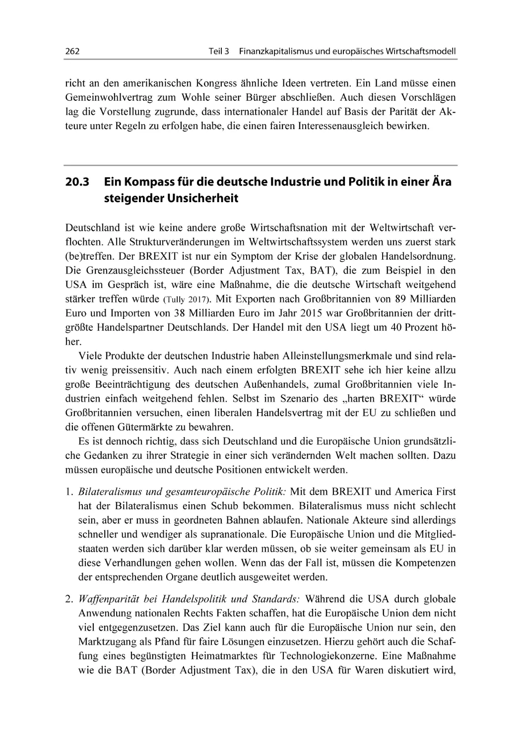 20.3 Ein Kompass für die deutsche Industrie und Politik in einer Ära steigender Unsicherheit