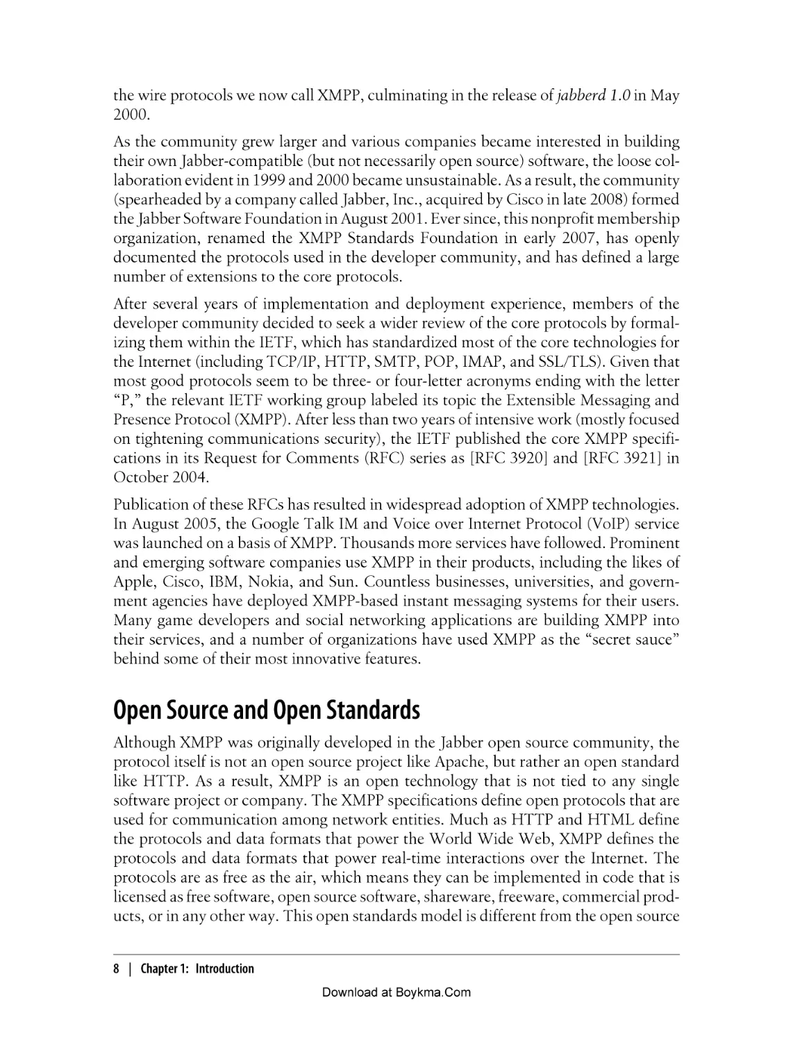 Open Source and Open Standards