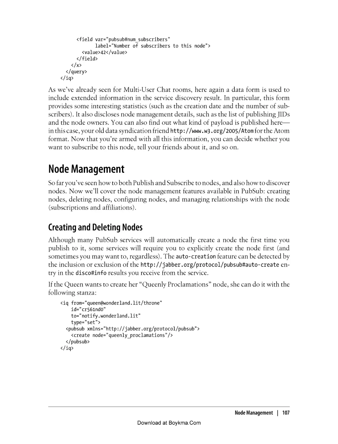 Node Management
Creating and Deleting Nodes