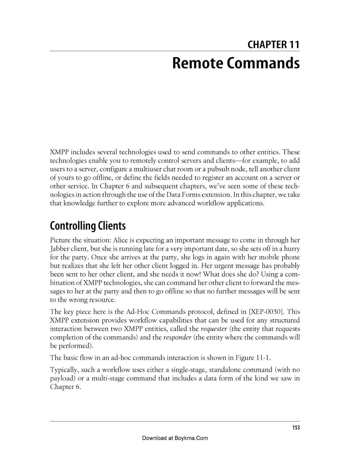 Chapter 11. Remote Commands
Controlling Clients