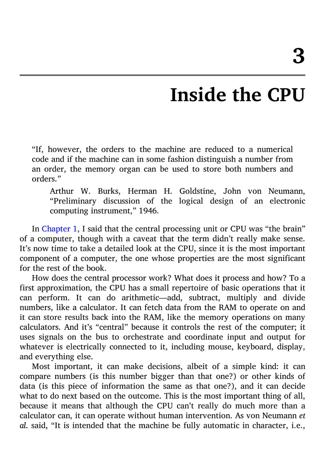 3. Inside the CPU