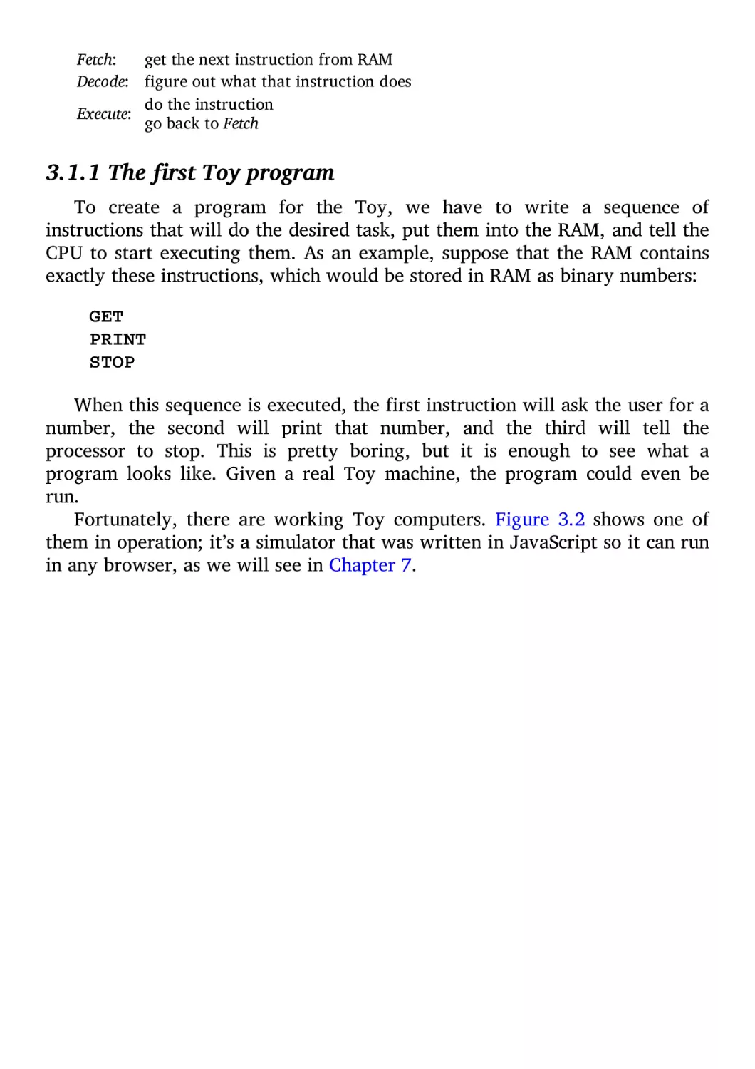 3.1.1 The first Toy program