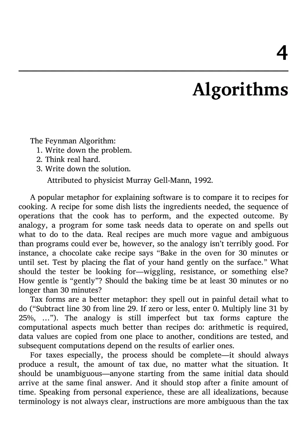4. Algorithms
