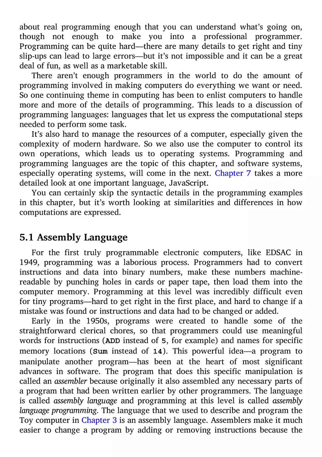 5.1 Assembly Language