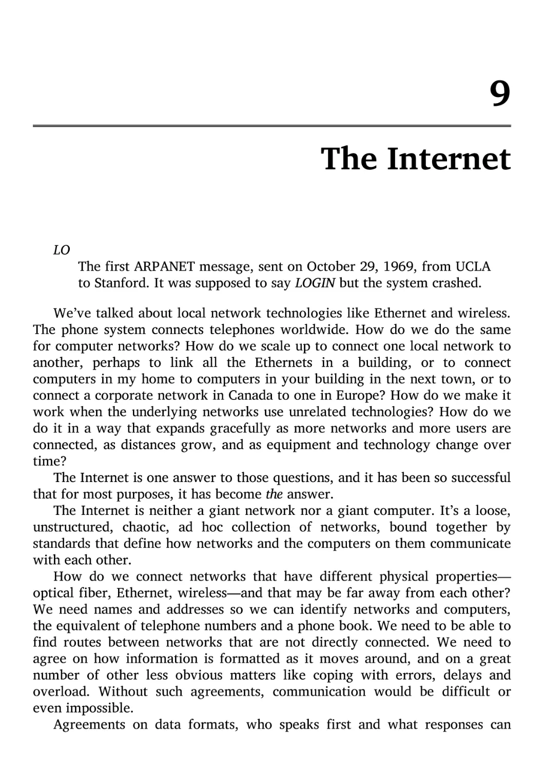 9. The Internet