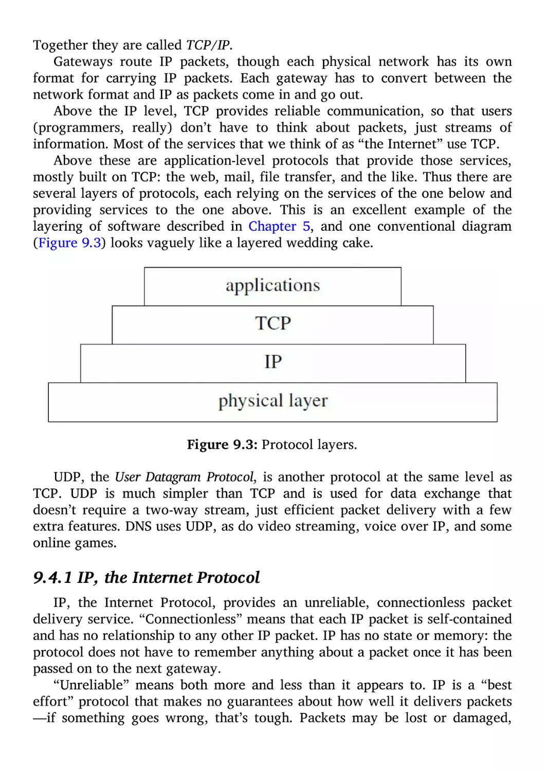 9.4.1 IP, the Internet Protocol