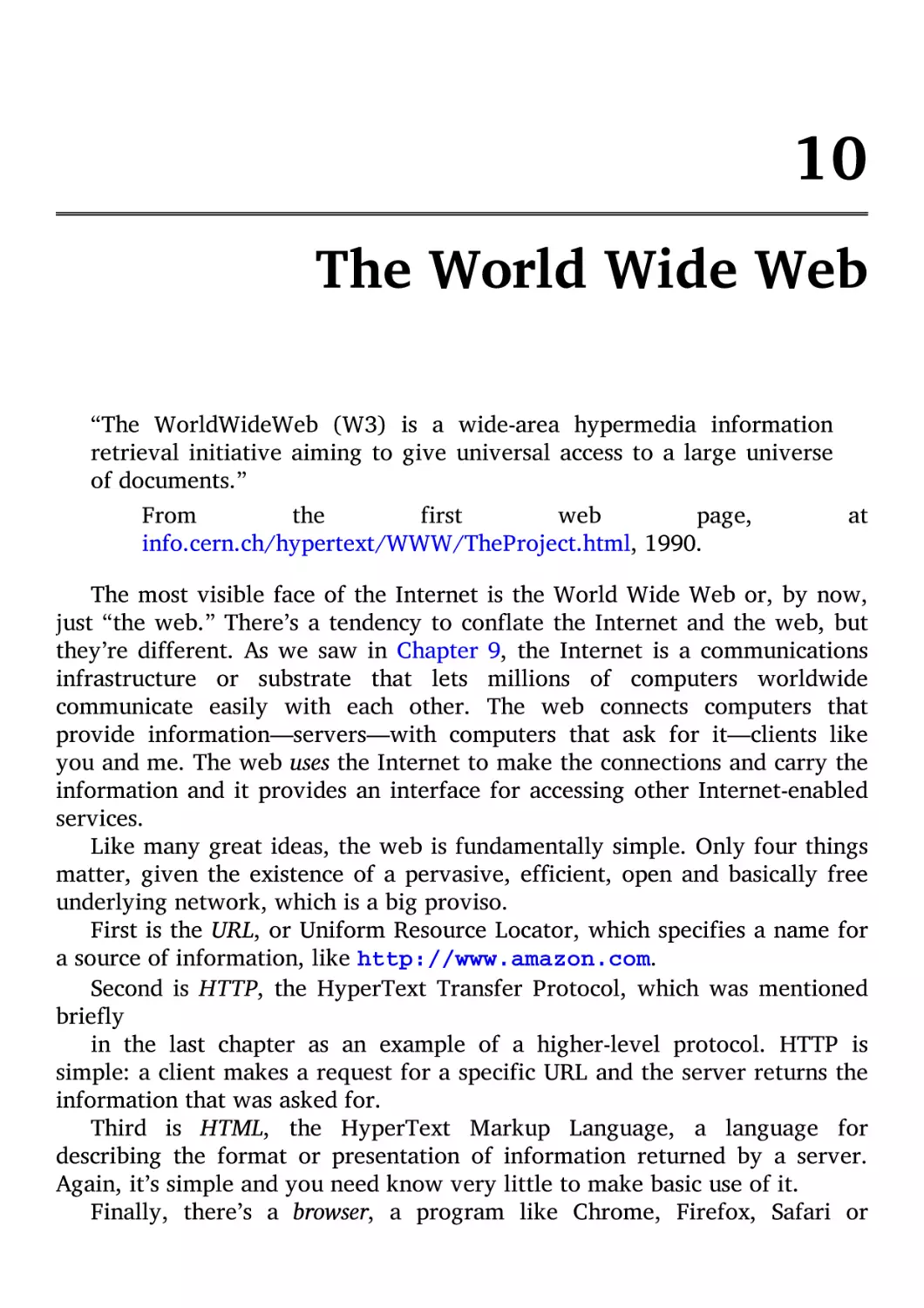 10. The World Wide Web