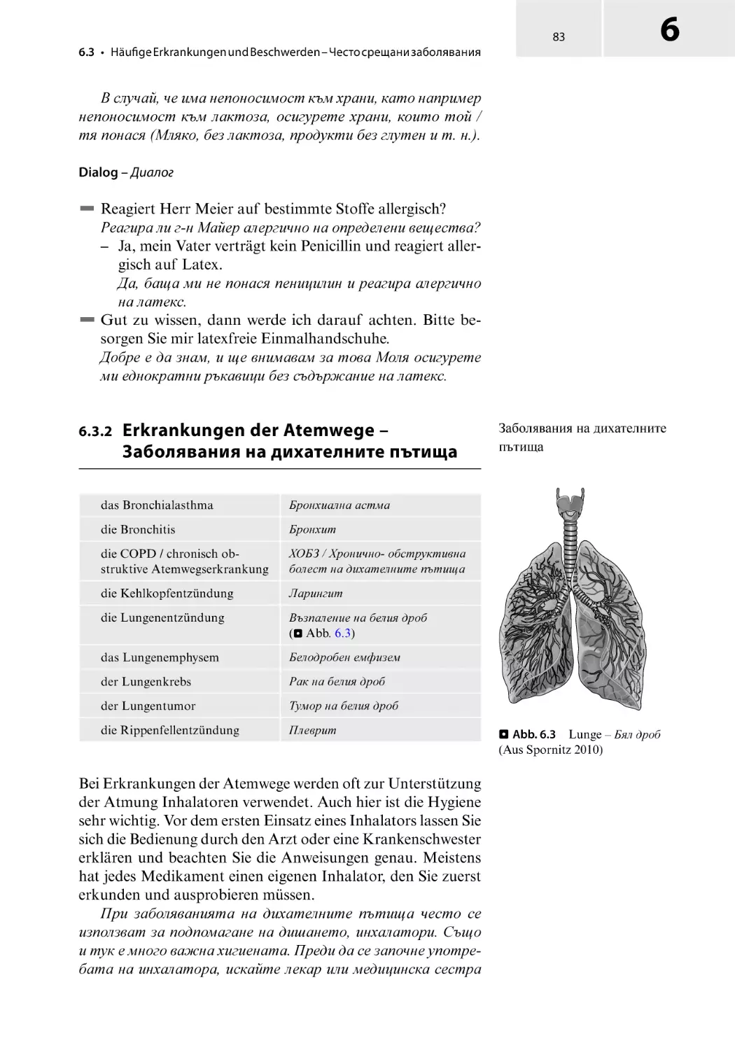 6.3.2 Erkrankungen der Atemwege – Заболявания на дихателните пътища