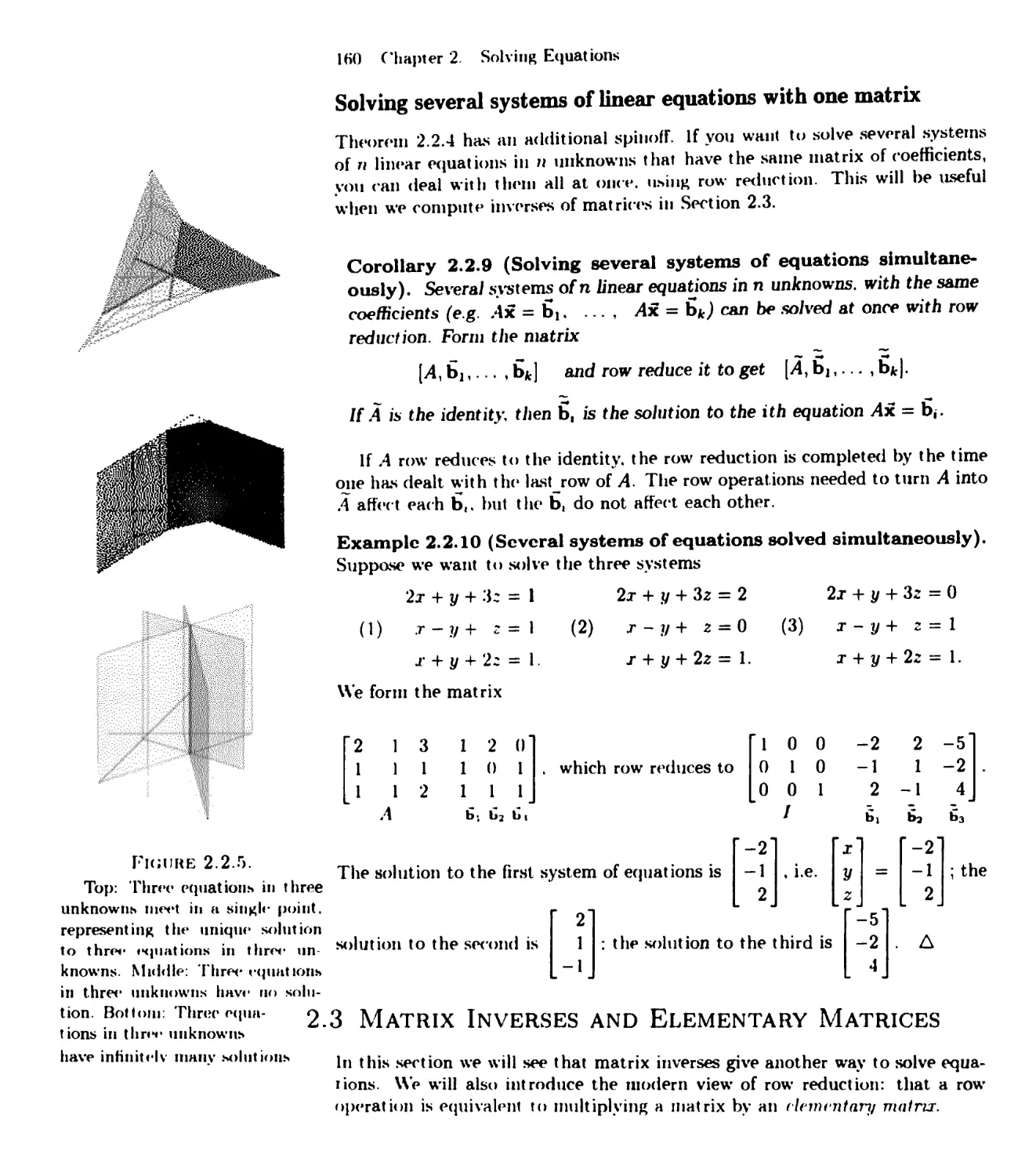 2.3 Matrix Inverses and Elementary Matrices