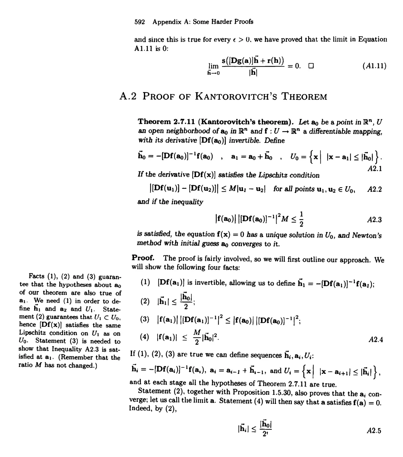 A.2 Proof of Kantorovitch's theorem