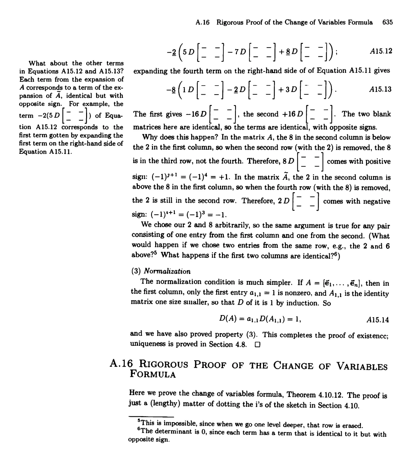 A. 16 Rigorous Proof of the Change of Variables Formula