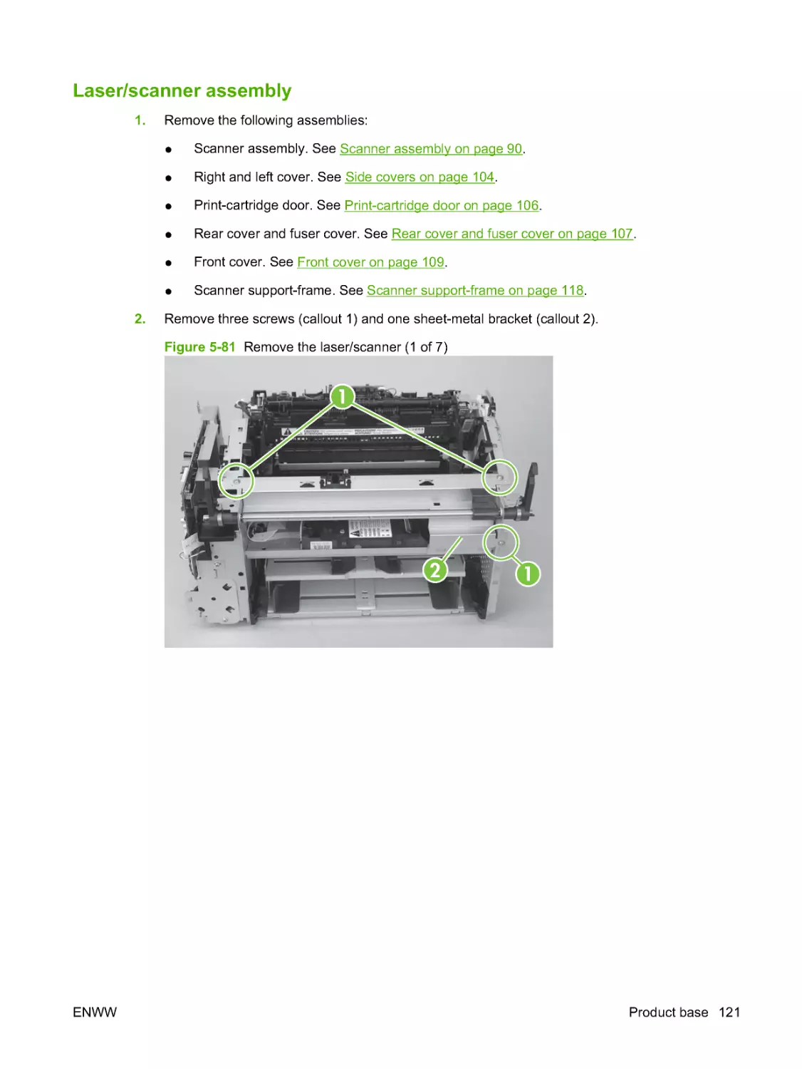 Laser/scanner assembly