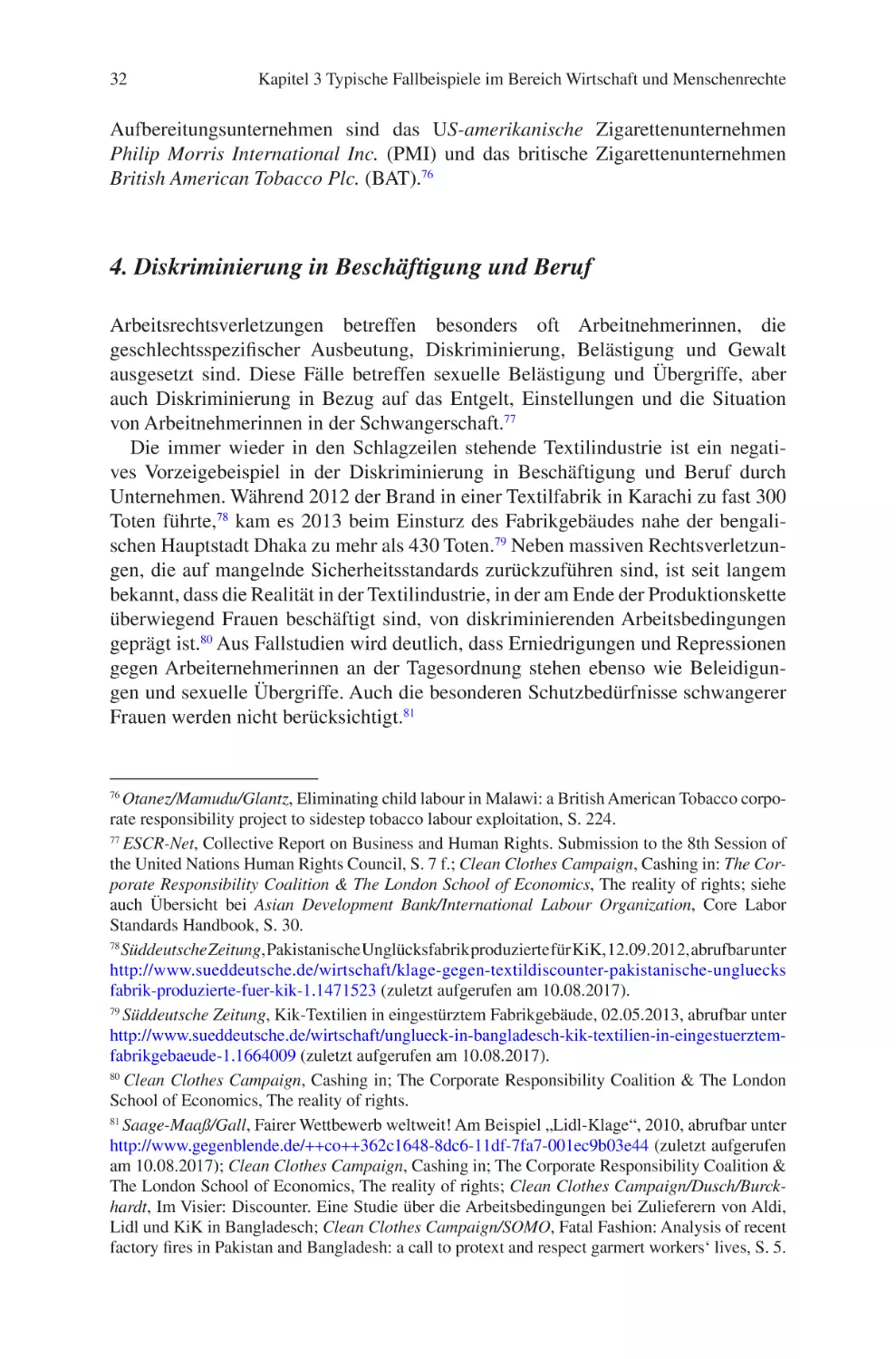 4. Diskriminierung in Beschäftigung und Beruf