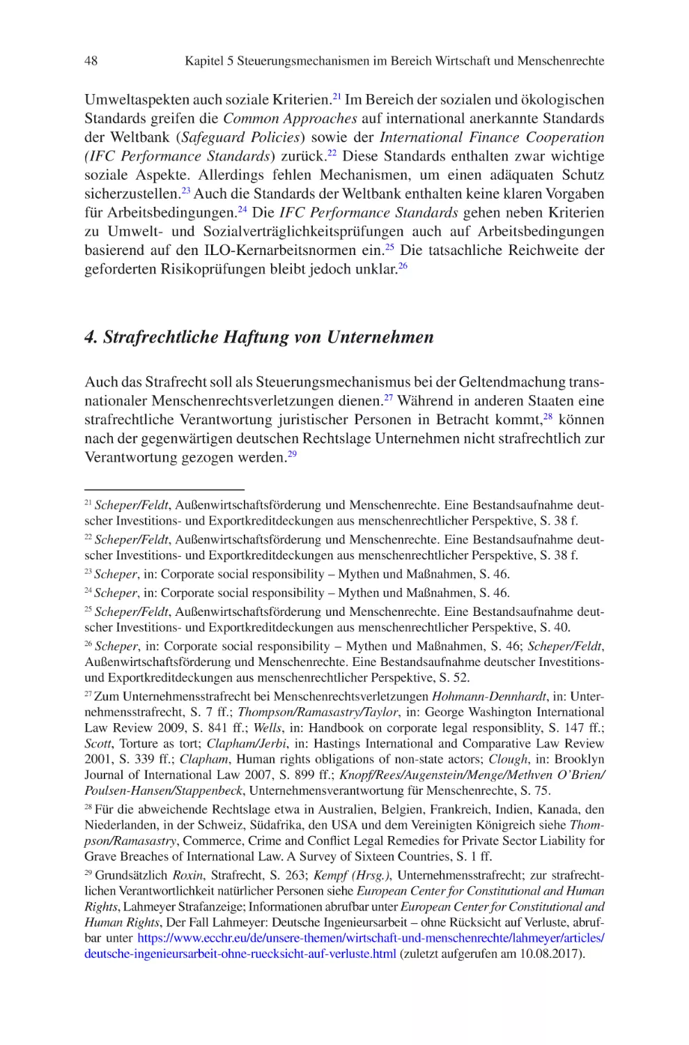 4. Strafrechtliche Haftung von Unternehmen