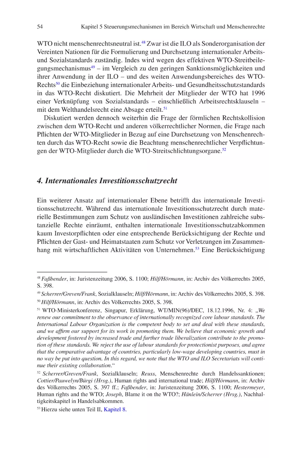 4. Internationales Investitionsschutzrecht