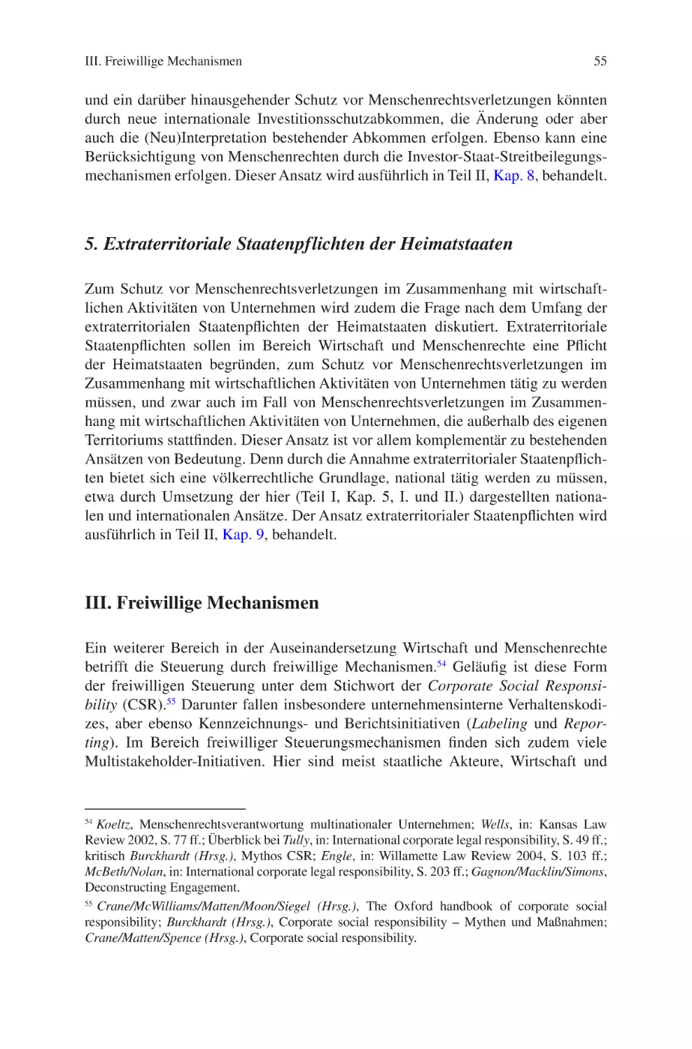 5. Extraterritoriale Staatenpflichten der Heimatstaaten
III. Freiwillige Mechanismen