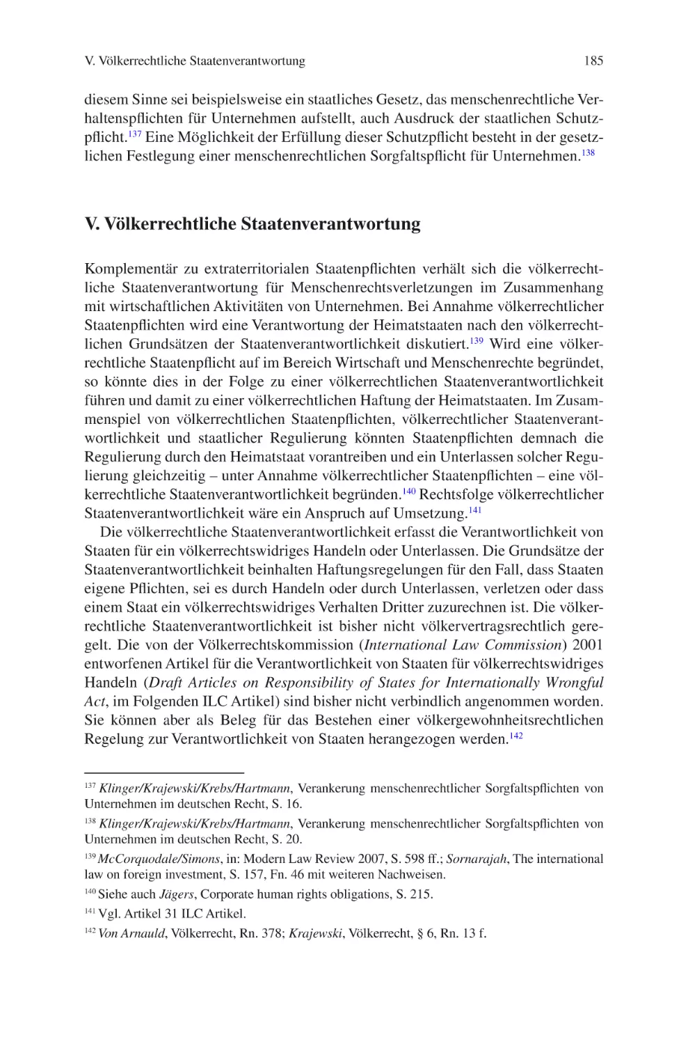 V. Völkerrechtliche Staatenverantwortung