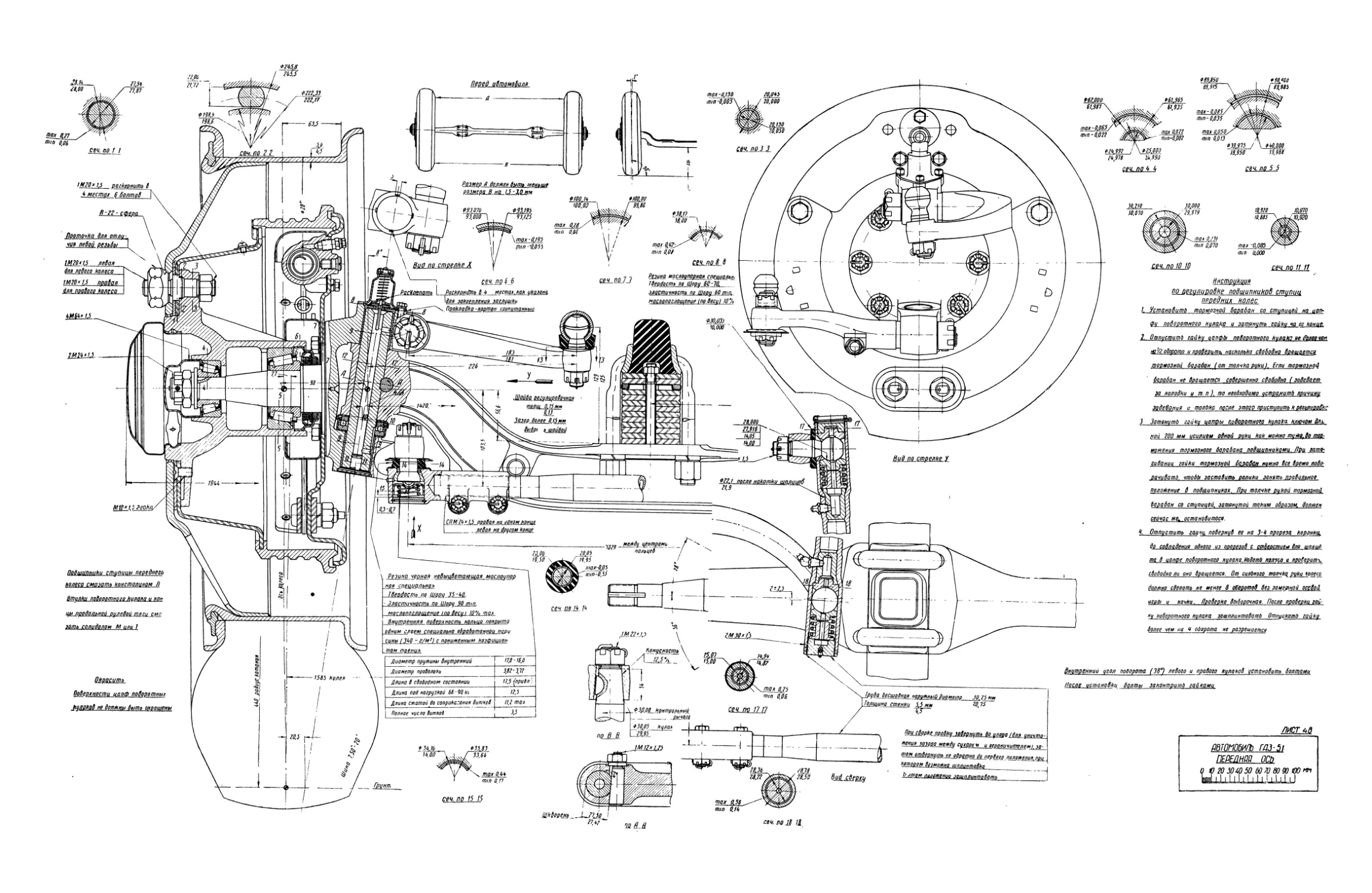 50 Рессора передняя ГАЗ-51