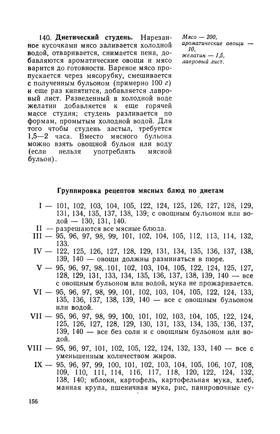 140. Диетическмй студень