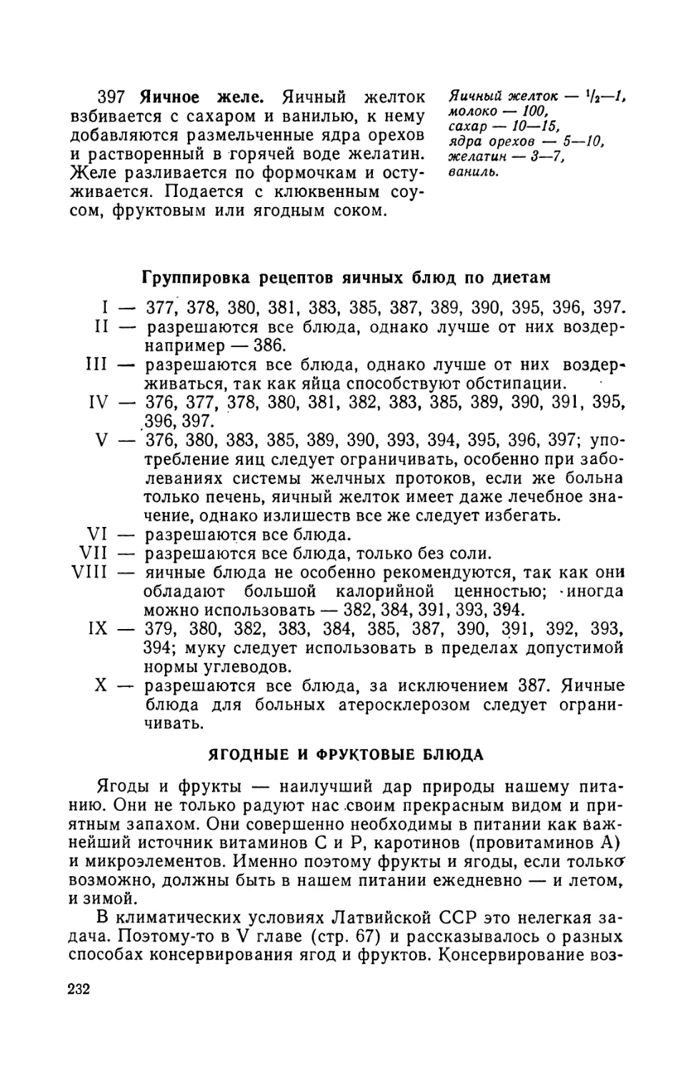 397. Яичное желе
Ягодные и фруктовые блюда. Р. Шкипсна