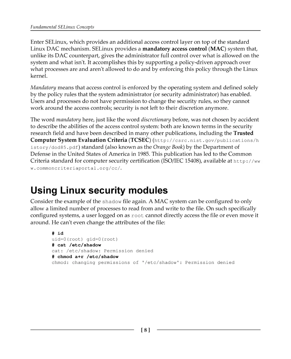 Using Linux security modules