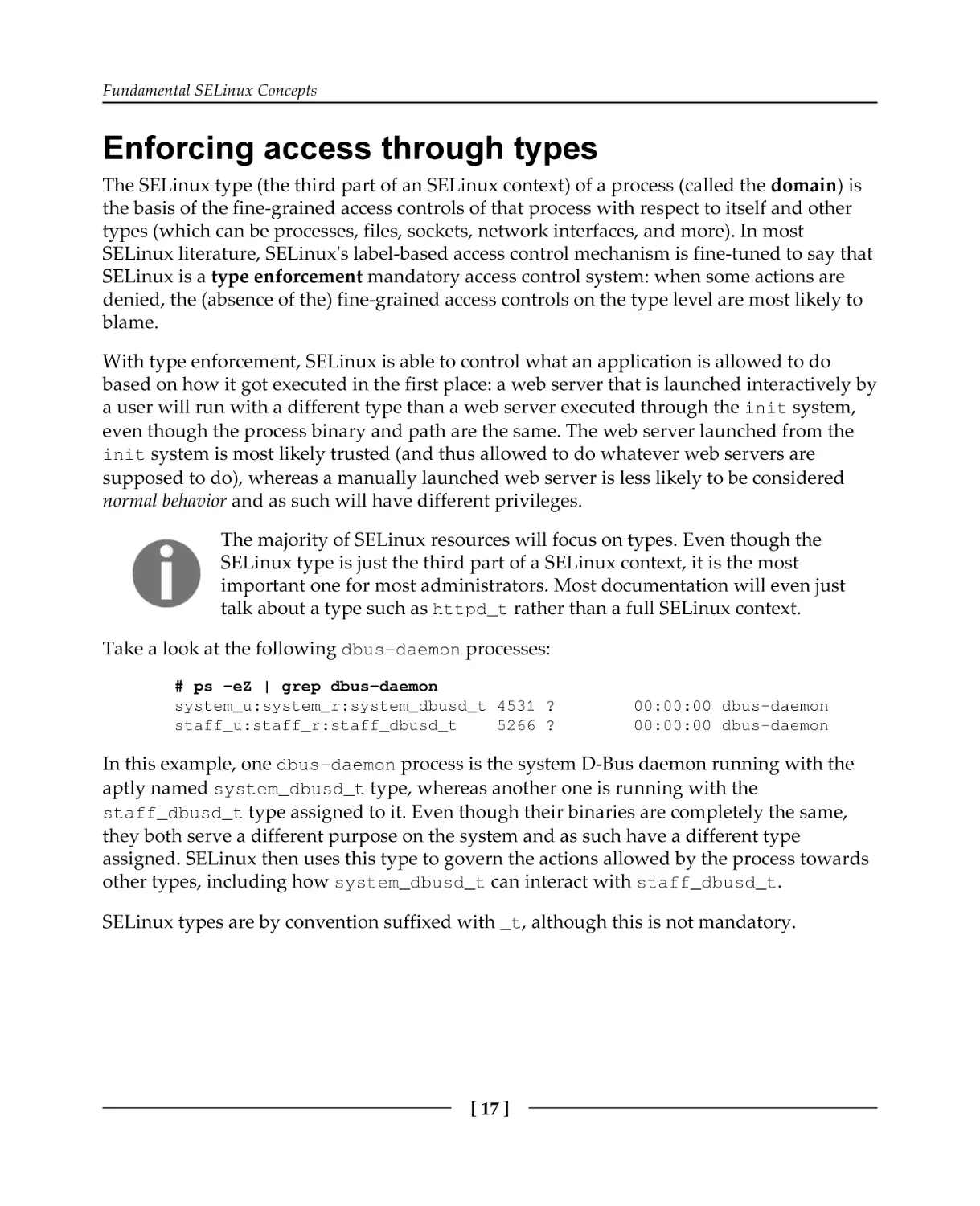 Enforcing access through types