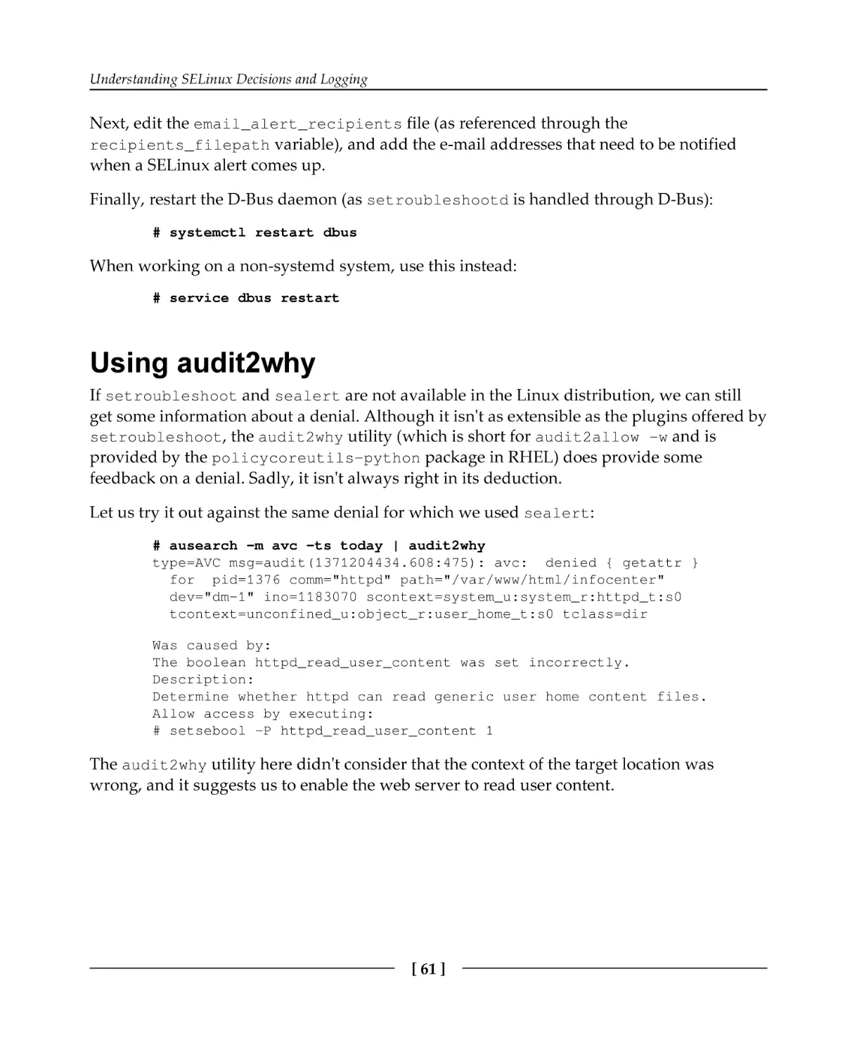 Using audit2why