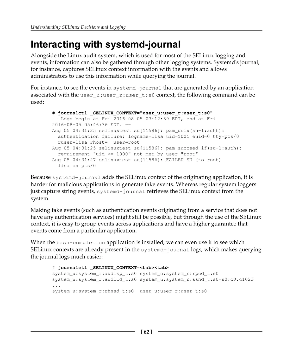 Interacting with systemd-journal