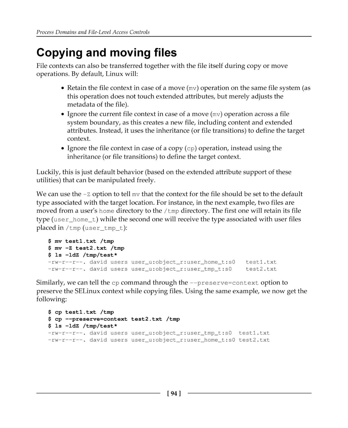 Copying and moving files