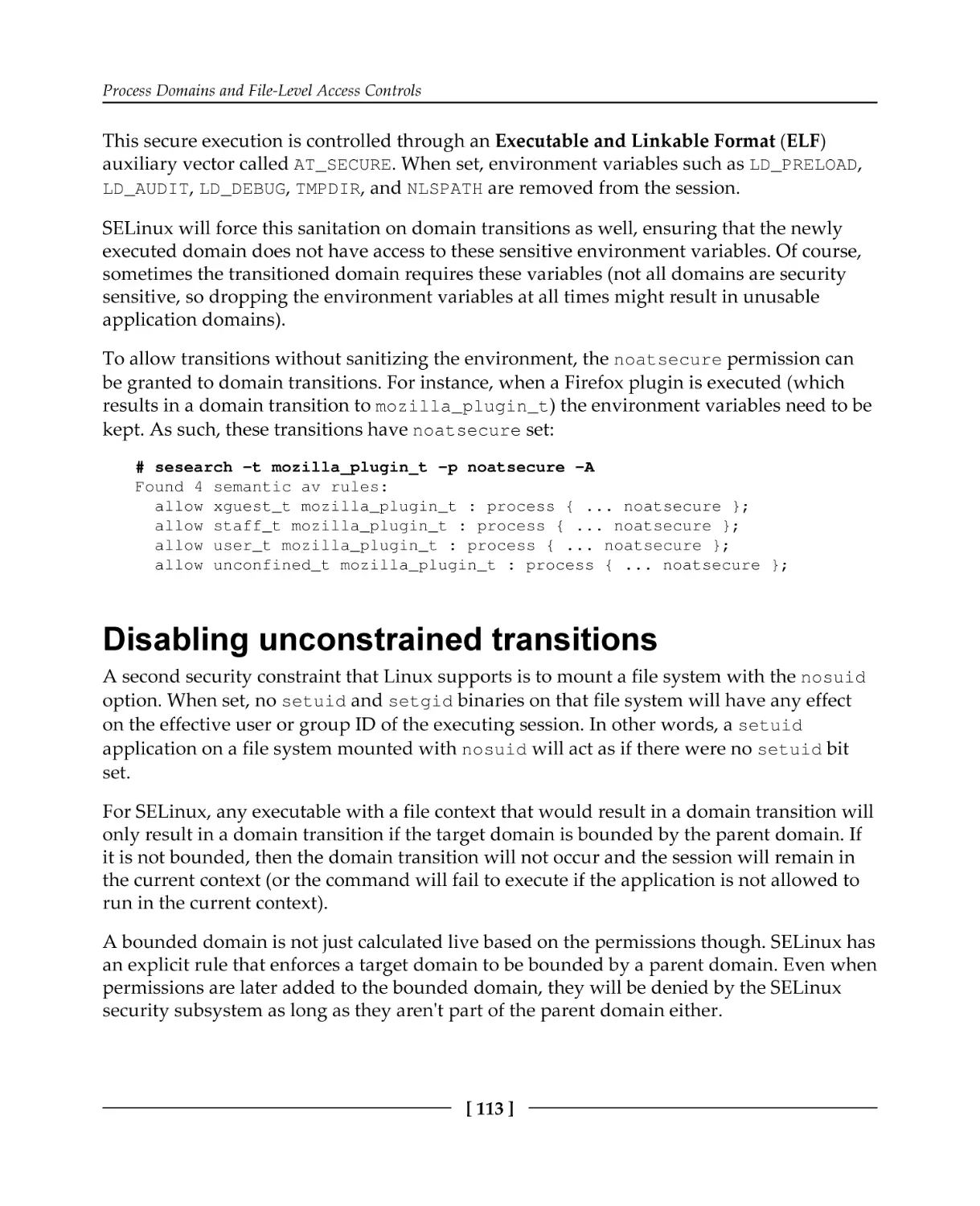 Disabling unconstrained transitions