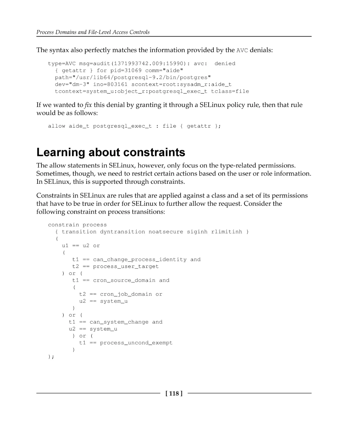 Learning about constraints