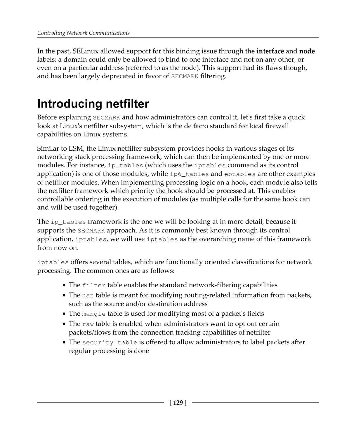 Introducing netfilter