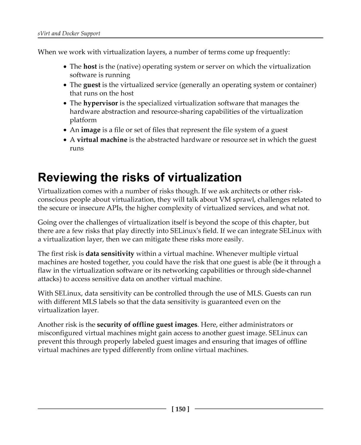 Reviewing the risks of virtualization