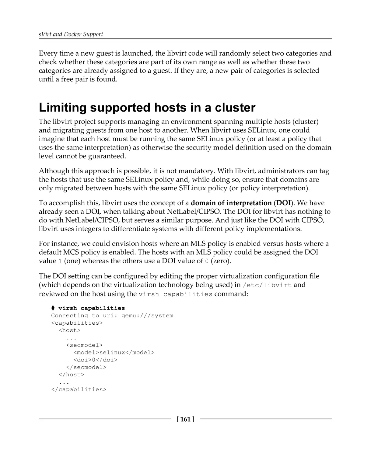 Limiting supported hosts in a cluster