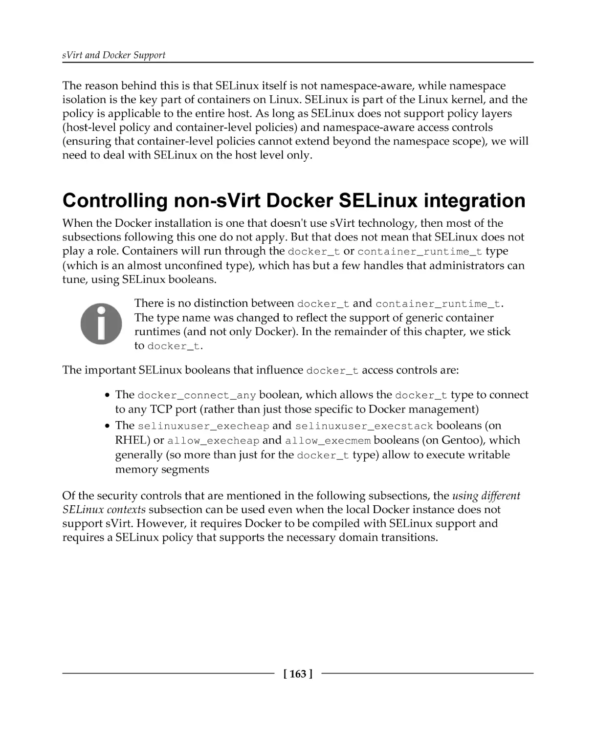 Controlling non-sVirt Docker SELinux integration