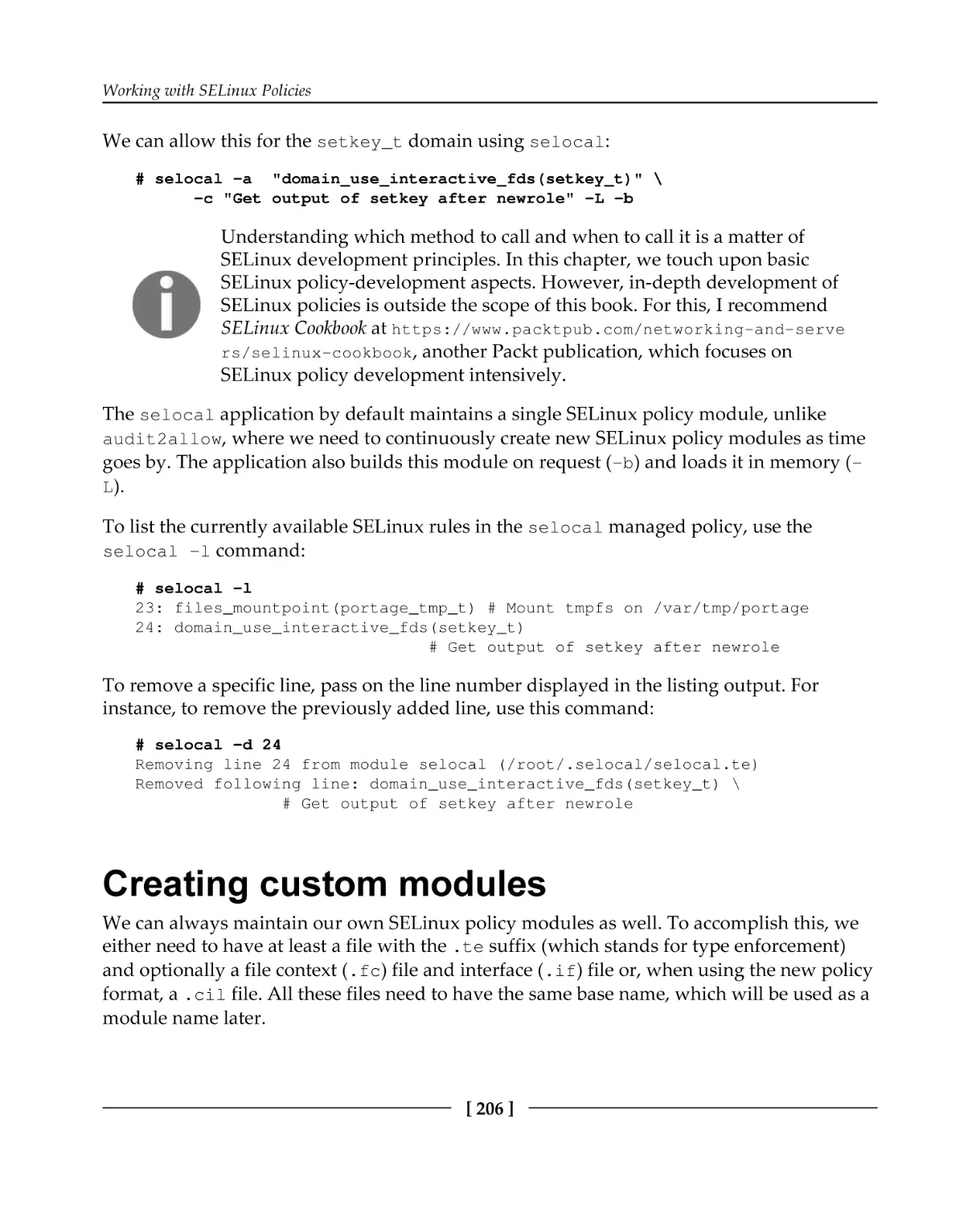 Creating custom modules