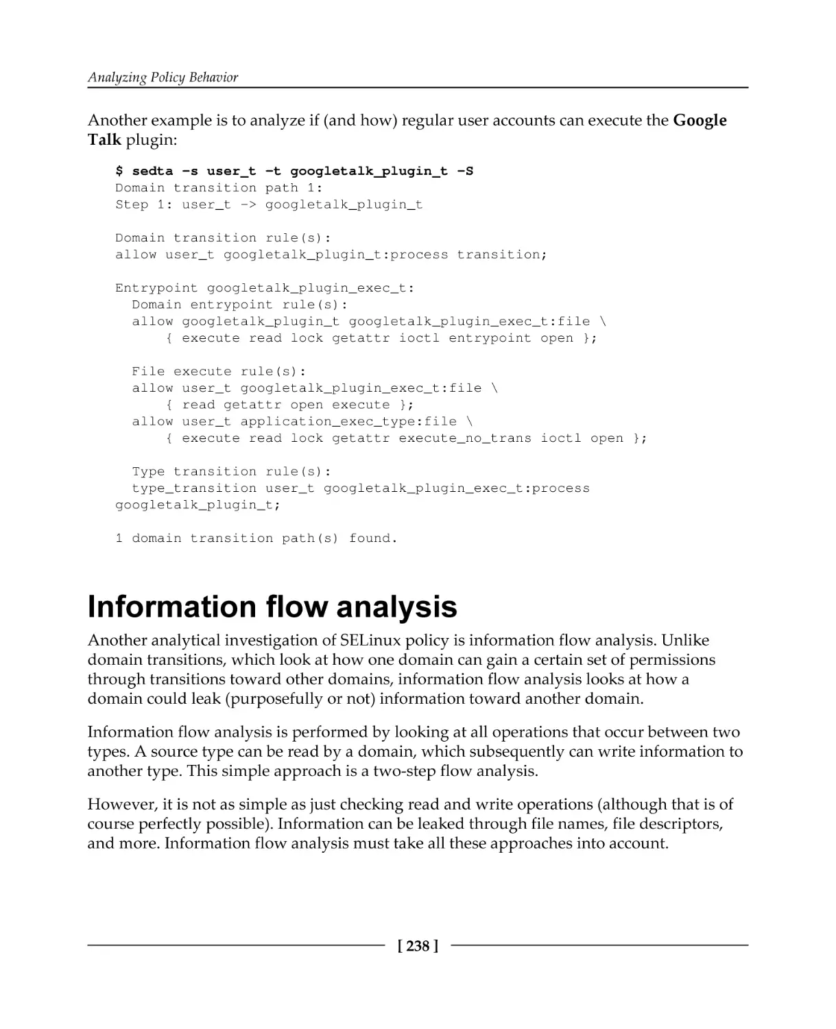Information flow analysis