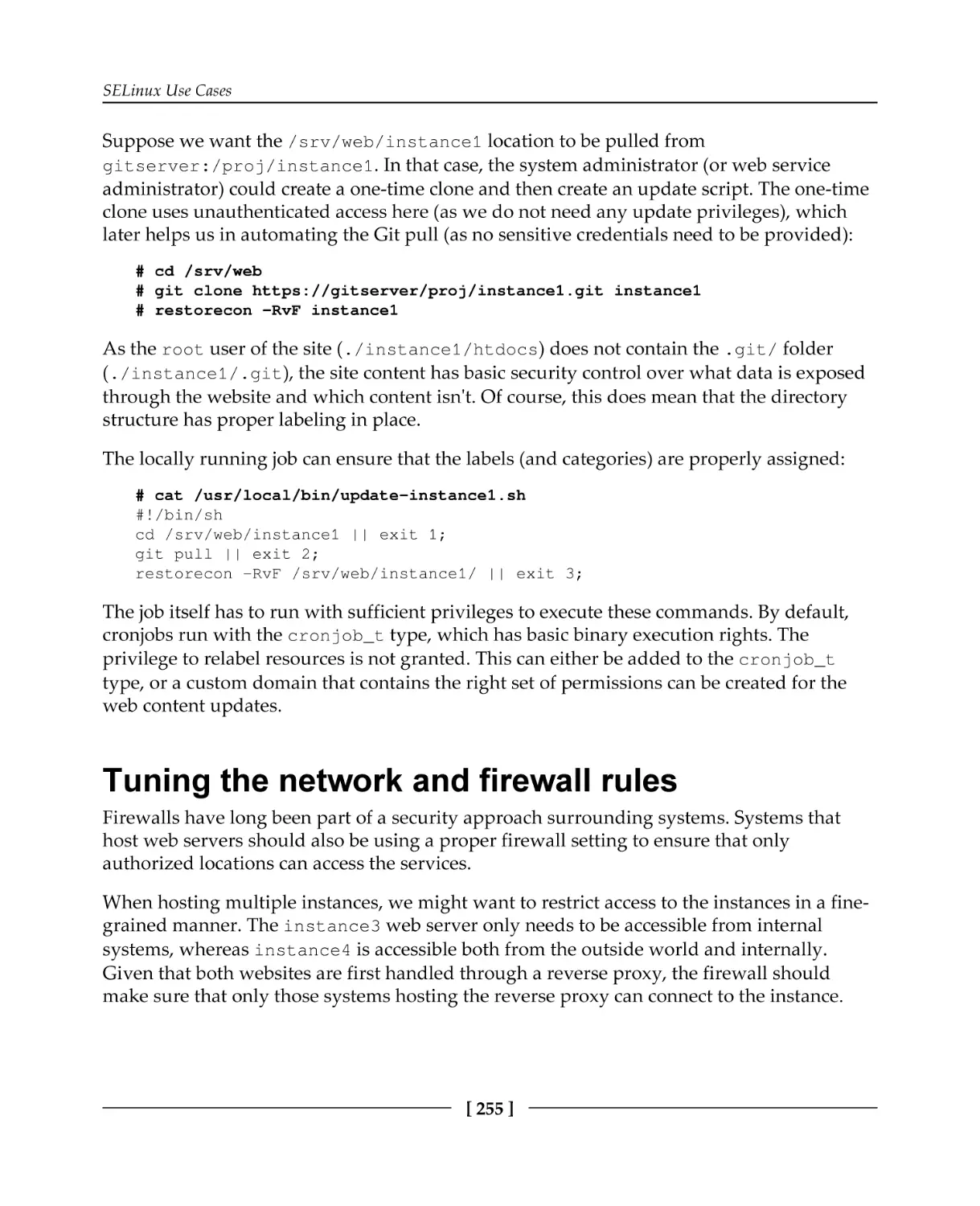 Tuning the network and firewall rules