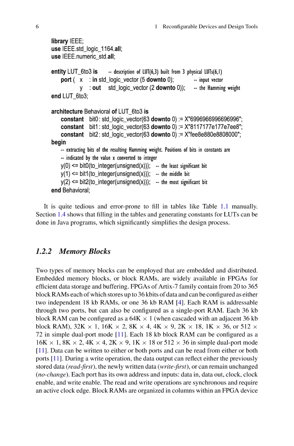 1.2.2 Memory Blocks