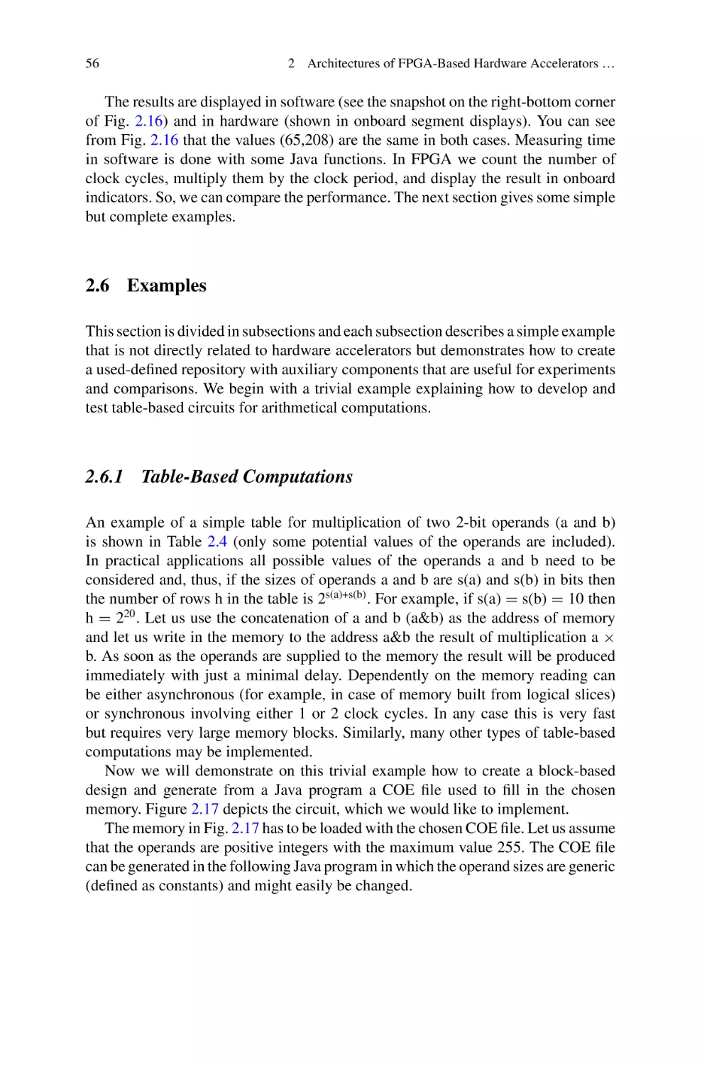 2.6 Examples
2.6.1 Table-Based Computations