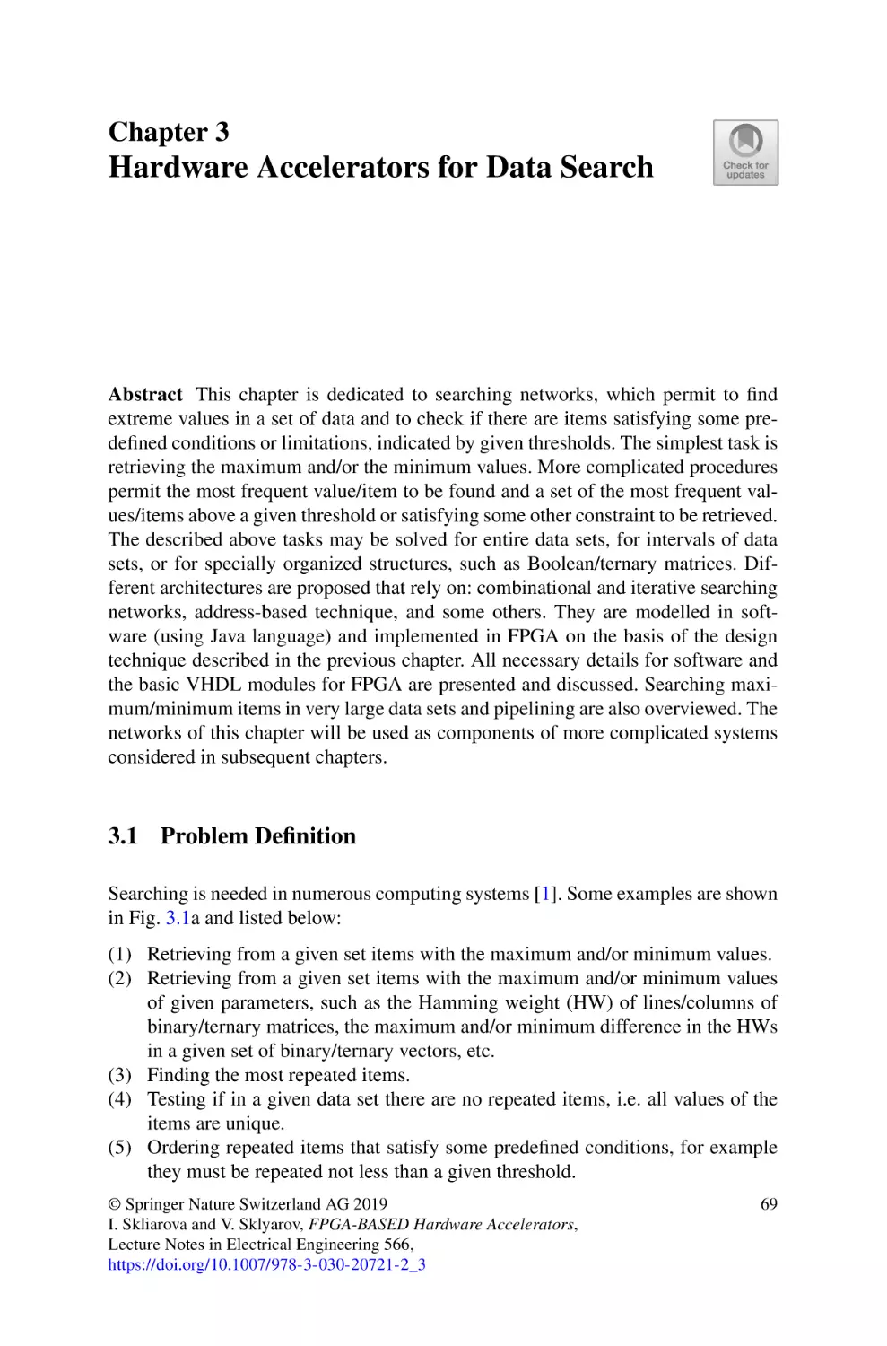 3 Hardware Accelerators for Data Search
3.1 Problem Definition