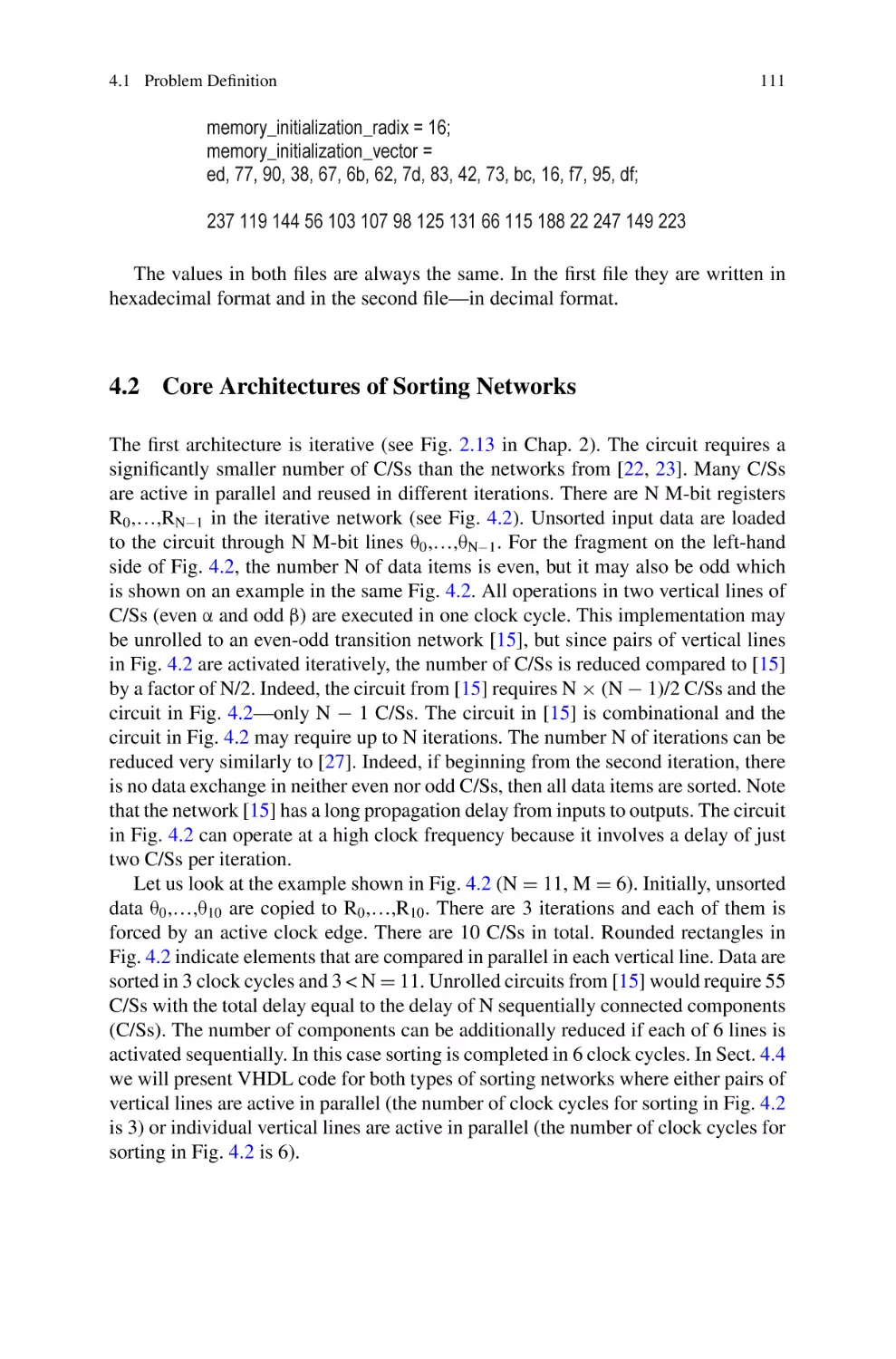 4.2 Core Architectures of Sorting Networks