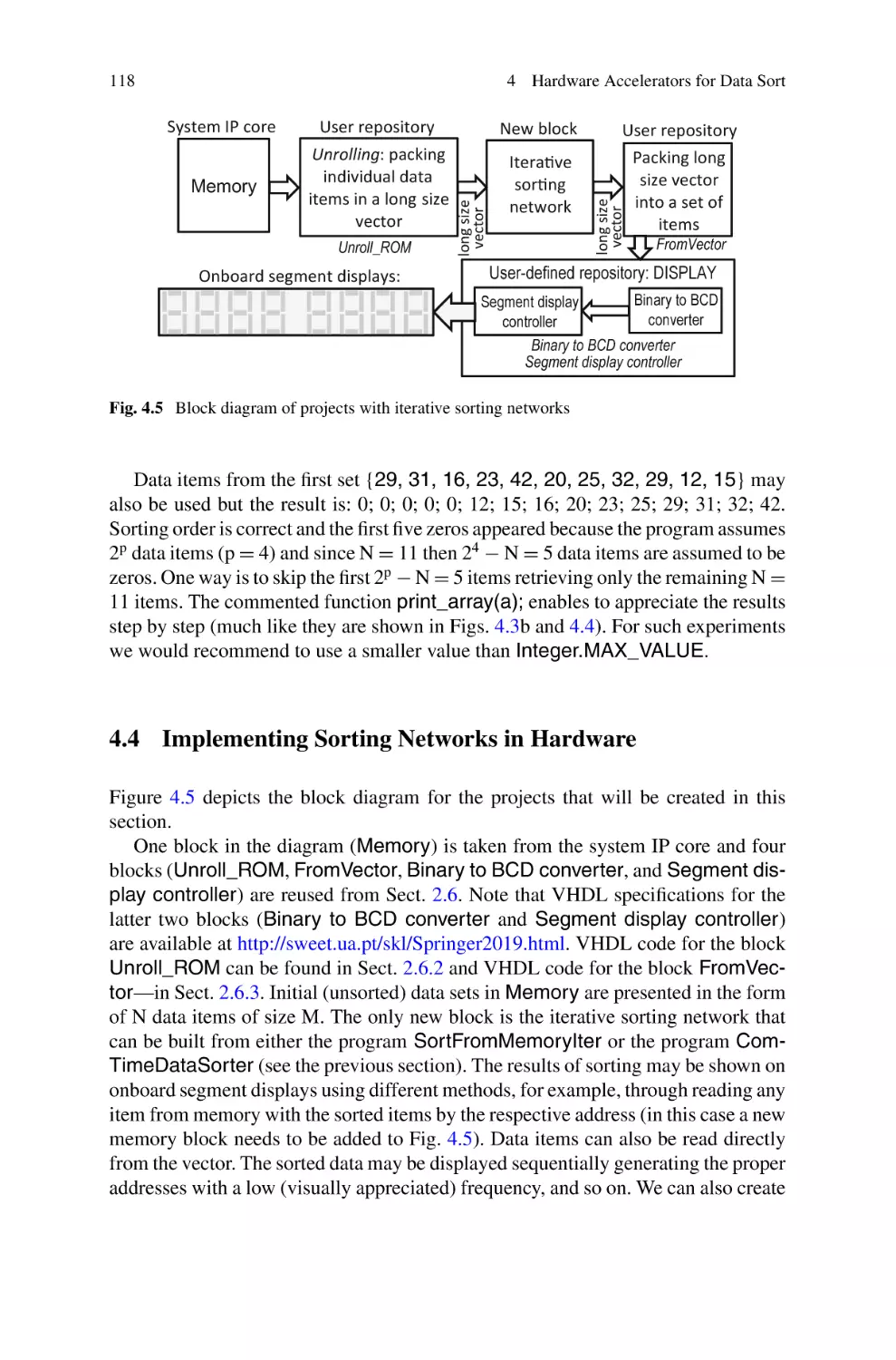 4.4 Implementing Sorting Networks in Hardware