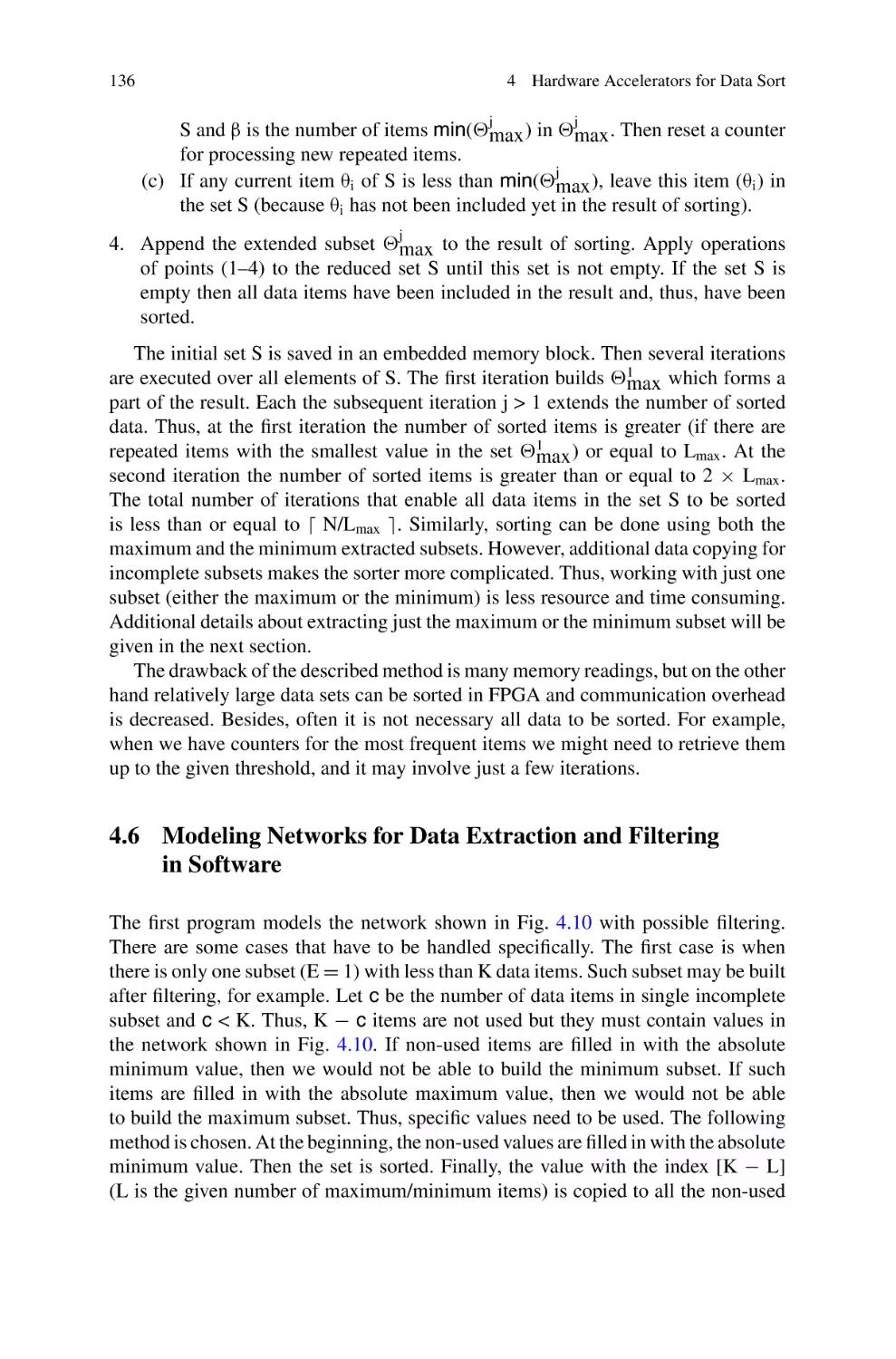 4.6 Modeling Networks for Data Extraction and Filtering in Software