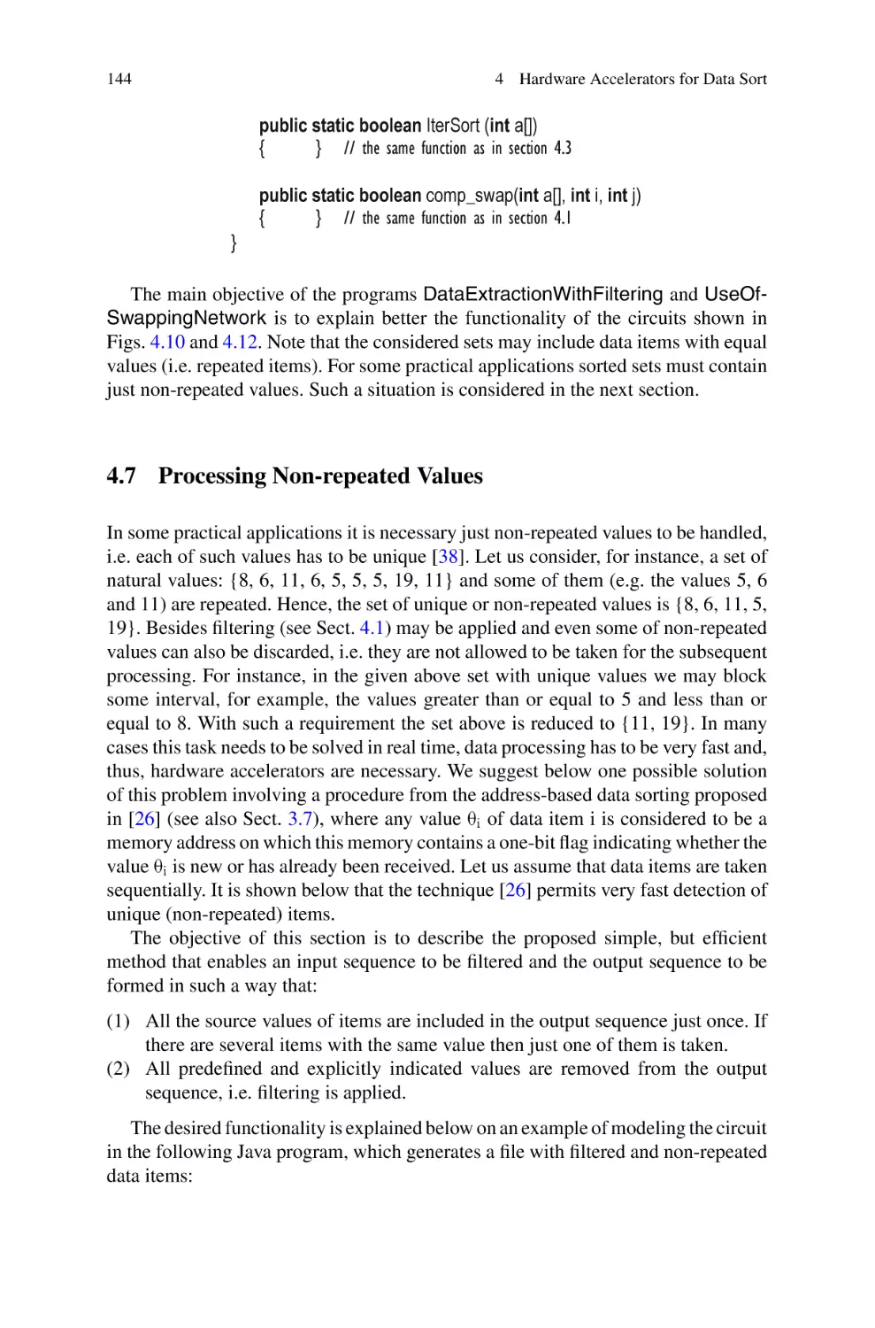 4.7 Processing Non-repeated Values