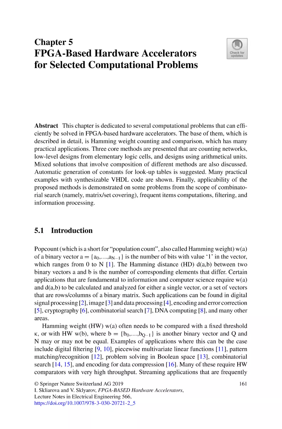 5 FPGA-Based Hardware Accelerators for Selected Computational Problems
5.1 Introduction